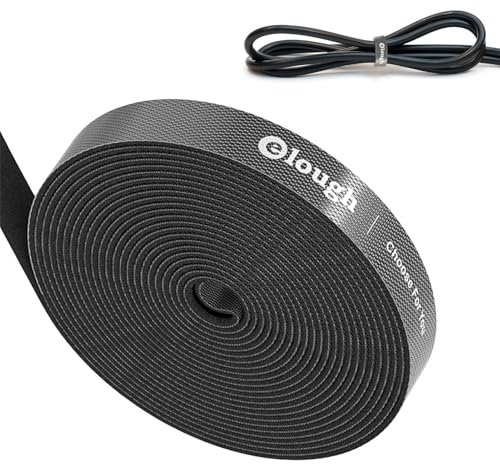 Bridas de sujeción – Cinta de recortable multicolor | Funda de cable reutilizable para cable de carga, organización perfecta de líneas de TV, cables de ordenador, extensión, suministros de