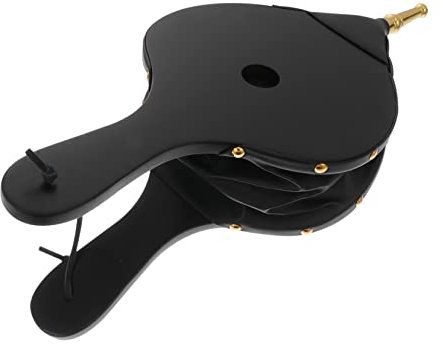 MERRYHAPY Manual Fireplace Blower Wooden Bellows Gold Tube Air Fire Blower for BBQ and Outdoor Fire Starting