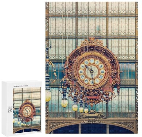 The Clock: New Year Decoration, 300 PCS Displayable Picture Puzzle – for Quiet Evenings And Focused Play