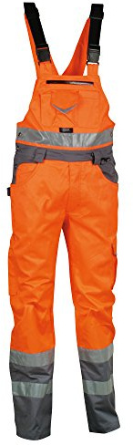 Cofra SPARK - Salopette da lavoro, catarifrangente, colore: arancione fosforescente, 40-00V07201-44