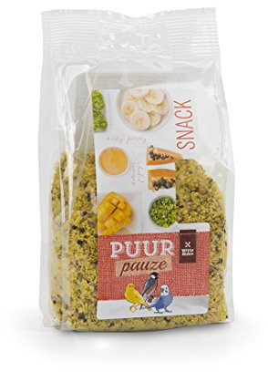PUUR Pauze Streusel Obst- und Kräuter-200 g - Vogel-Leckerli – Honig/Mango/Banana/Papaya/Petersilie