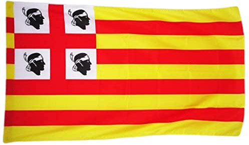 AZ FLAG Bandera Corona de Aragón en Cerdeña 90x60 cm Poliéster 100D Funda | Uso interior y exterior Enseña sarda costuras dobles y bordes reforzados con funda para mástil