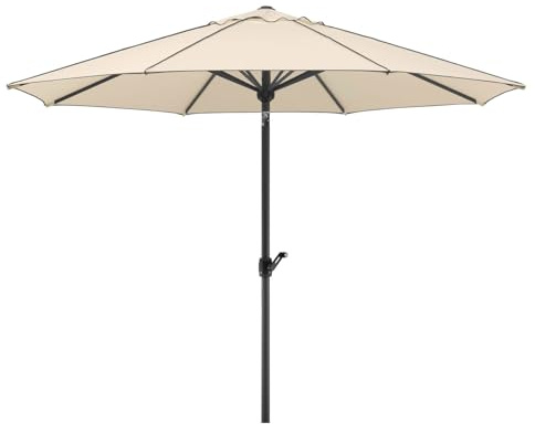 Schneider Sonnenschirm Adria, natur, 300 cm rund, Gestell Alu/Stahl, Bespannung Polyester, 7 kg