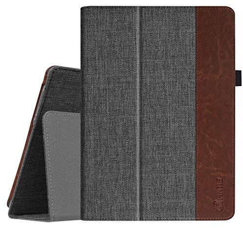 Fintie Hülle Case für Huawei MediaPad M3 Lite 10 - Ultra Schlank Folio Stoff Schutzhülle Etui Tasche Case Cover für Huawei MediaPad M3 Lite 10 Tablet-PC, Denim dunkelgrau