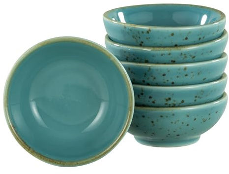 Creatable, 22076, Serie Nature Collection, 6-teiliges Geschirrset für 6 Personen, Sojaschale aus Steinzeug, spülmaschinen- und mikrowellengeeignet, Qualitätsproduktion