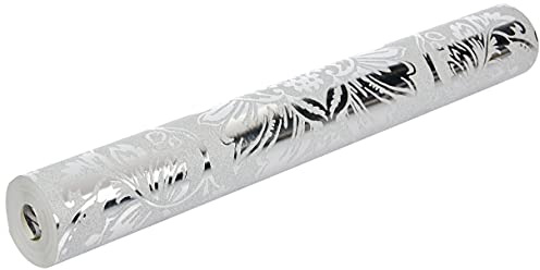 Fine Décor FD42562 Papier peint damassé Argenté