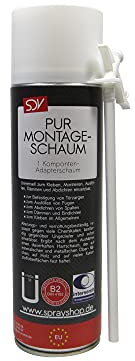 SDV Chemie Montageschaum B2 12x 500ml Bauschaum Füllschaum Adapterschaum Dämmschaum