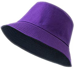 YUHOOE Unisex Sonnenhut Fischerhüte,Harajuku Bucket Hat Reversible Sun Hat Fischerhut Herren Damen Hut Modischer Hip Pop Casual Hut Urlaub Tourismus Partyhut,Lila,54,58Cm