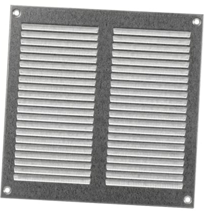 Rejilla de ventilación galvanizada (200 x 200 mm)