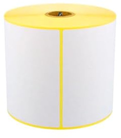 Thermo Etiketten 100 x 150 mm / 500 Stück pro Rolle Kern 25,4 mm Thermoetiketten mit Perforation aussen gewickelt permanent haftend selbstklebende Etiketten für Thermodrucker Thermodirekt (1)