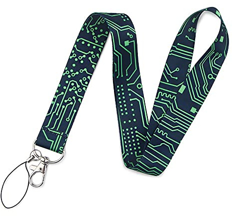 Cordon tour de cou personnalisé avec boucle de sécurité pour porte-badge d'identité, clés, permis de travail, téléphone portable
