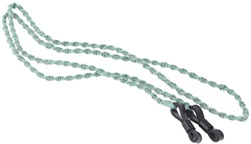 Spiralförmiges Stoff - Brillenband mit langlebigen, UV-beständigen Silikonschlaufenenden Mint