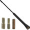 Antenna Auto AM FM 28 cm Universale - Ricambio per Tetto Autoradio - Corta per Ricezione AM e FM - Con Filettatura M4 M5 M6