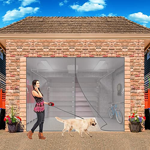 Insektenschutzrollo für Türen 115x235 cm Magnetischer Fliegenvorhang Moskitonetz, Gegen Fliegen Moskito Tür Mückennetz - Grau H