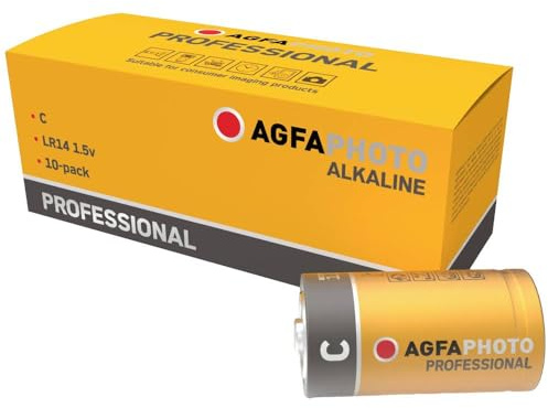 AgfaPhoto Batterie Alkaline Professional -C Baby 10 Stück