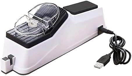 MAHWER Knife Sharpener，USB Electric Knife Sharpener Fast Automatic Sharpening Stone Whetstone Grindstone Kitchen Knives Scissor Grinder Sharpener