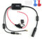 DAB AM FM Car Antenna Aerial 3-in-1 DAB Signal Booster Radio Signal Amplifier Booster SMB Female to DIN Male Adapter 12V Digital Radio Antenna Splitter for Truck Car Audio Stereo