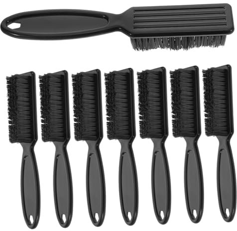 Baluue Friseur-werkzeugset 8-teilig Haarbürste Für Friseure Fade-bürste Griff Aus Weichen Nylonborsten Hals- Und Bartpflegeset