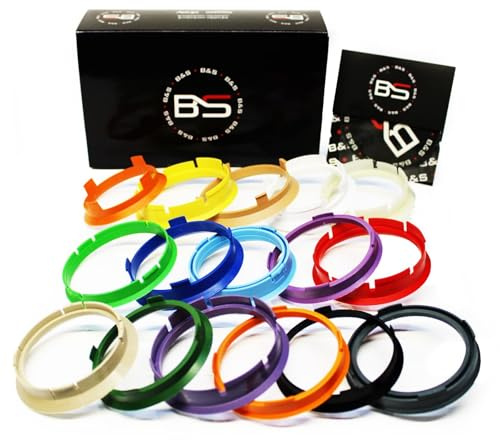 Anelli Di Centraggio da 60.1 a 57.1 in Plastica per Cerchi in lega Cerchioni Kit composto da 4 pezzi