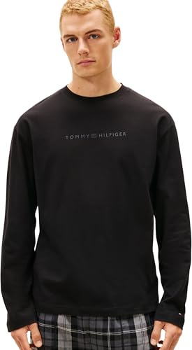 Tommy Hilfiger Men’s Cotton Long Sleeve Logo Pyjama Top