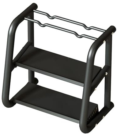 GCGC Hantelständer, 3-stufiger Kettlebell-Ständer, Hantel-Aufbewahrungsständer for Zu Hause, Maximale Tragfähigkeit 210 Kg, for Krafttraining Im Heim-Fitnessstudio, Krafttraining