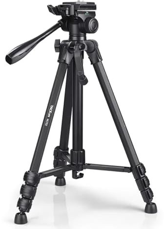 Trípode Klack para cámara ó teléfono móvil, 48/150cm 360° Portátil, Fuerte Estabilidad, 5Kg de Carga máxima