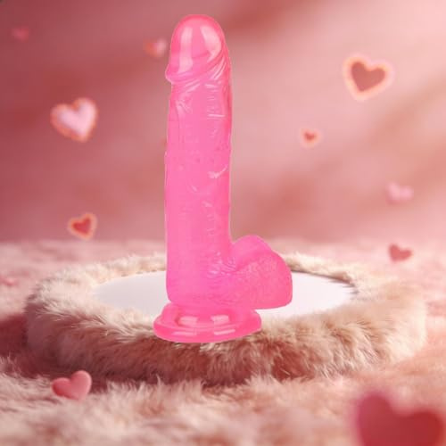 8 Pouces De Silicone Pink Avec Ventouse -Générique c1P6 | Peut Être Utilisé à Tout Moment Et Dans n'Importe Quel Endroit