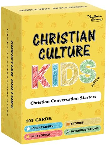 Kulture Games - Bible Conversation Cards for Kids - Christian Family Games - Faith-Based Educational Card Games for Sunday School - Christian Learning Gifts - Ages 6+