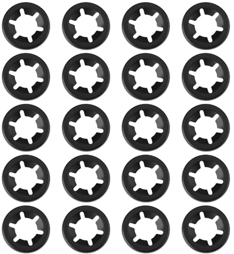 OTOTEC 20 Arandelas Elásticas en Forma de Flor M12x25mm Compatible con MacAllister Abrazaderas de Fijación para Ejes Escarificadores Cortacésped