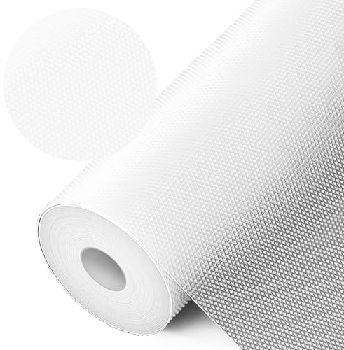 Lådmatta 50 cm x 600 cm, Eva-material, vattentät, halkfri matta, lådmatta, köksskåpsmatta, icke-klibbande för lådor, hyllor, skåp, kylskåp