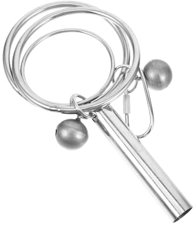 PERSELOSO Jouet Clochette pour Oiseaux De Compagnie Clochettes en Acier Inoxydable Résistant à L’Usure, Taille Moyenne, Suspendu pour Cage D’Oiseaux, pour Perroquets Et Oiseaux De Toutes Tailles