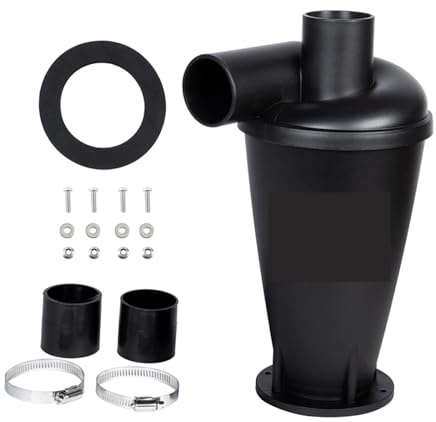 Aspirateur traîneau industriel Dust Cyclone DIY turbocompressé de troisième génération avec base à bride, for le nettoyage domestique.