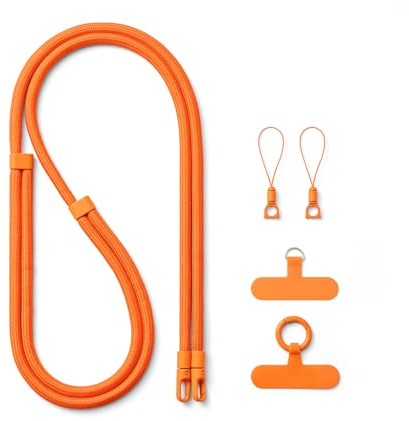 AOKSUNOVA Handykette Orange Handyband Universal zum Umhängen