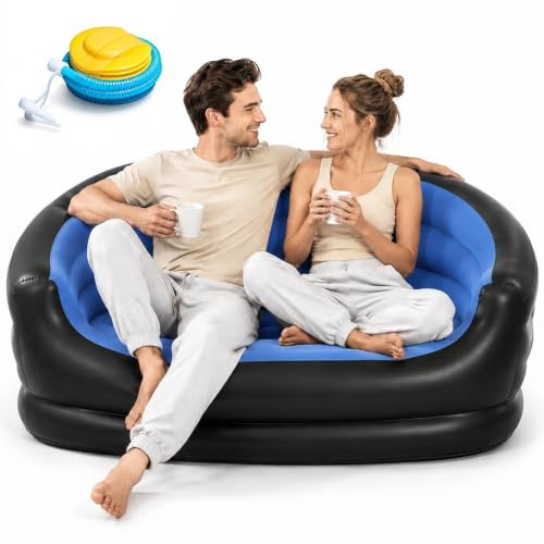 Chingcoo 2-Sitzer Aufblasbares Sofa, Aufblasbarer Sessel Indoor & Outdoor