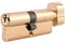 Yale KMT3030-PB Euro Thumbturn 1 Star Kitemarked Cylinder, 3 Keys Supplied, High Security, Boxed, Suitable for All Door Types, 30:10:30 (70 mm), Brass Finish