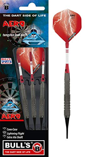 Bulls Unisex's Aero Softdart 3 delar 16 g, flerfärgad, medium