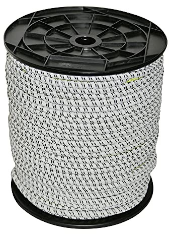 Kerbl Gummi Elektroseil 25m, 7 mm, 3 x 0,30mm NIRO