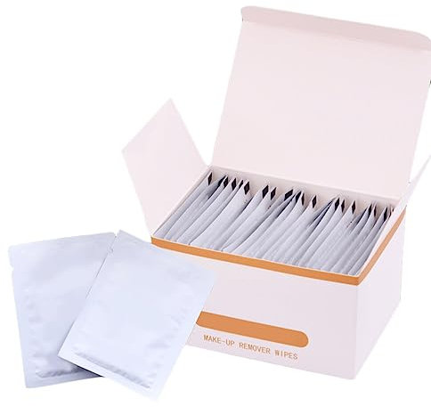 Lurrose Makeup Remover Wipes 25 Pack Individually Wrapped Face Wipes with Essence Quick Cleansing Towelettes for Travel and Everyday Use