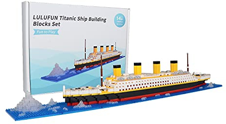 LULUFUN Titanic Ship Model Building Block Set, DIY Nano Micro Building Blocks Toys,Educational Toy, Gift for Adults and Children(1860 pcs)