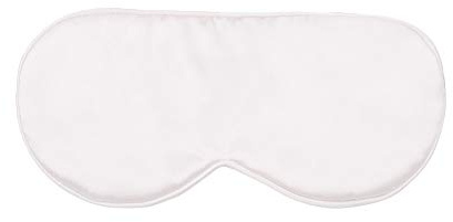 THXSILK 100% Seide Schlafmaske Frauen und Herren, Bequem und Super glatt Schlafmaske, Weich Augenschutz für Gute Nachtruhe, Gemütlich Reisen und Nickerchen (10x23cm, Weiß)
