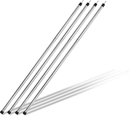 normani Aufstellstange Zeltstange Stützstange aus Aluminium 120 bis 180 cm - 3 Segmente für Vor-Zelt, Sonnensegel, Tarp, Plane, Überdachung oder Markise - Extrem Druckfest