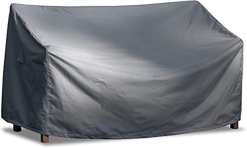 Mehr Garten Schutzhülle Gartenbank 3 Sitzer, 163x70x63/86 cm, 600D Oxford | wasserdicht, UV-beständig, reißfest und winterfest - robuste Abdeckung für Sitzbank mit Kordelzug für sicheren Halt