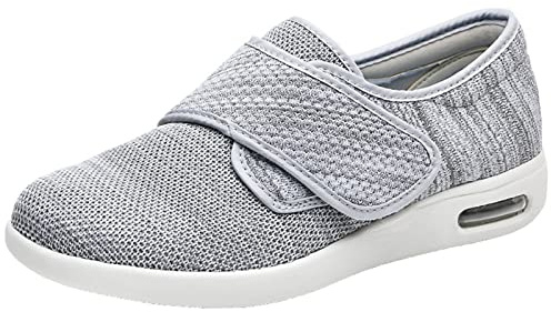 GSFY Women's Diabetic Shoes Wide Width Edema Shoes Breathable Memory Foam Lightweight Walking Sneakers for Elderly Swollen Feet