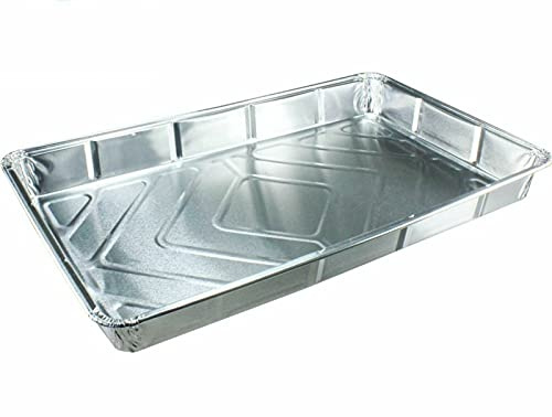Sunrise Packaging 30 x Large Rectangular Foil Baking Trays Bake Containers Aluminium Recyclable Dishes 12 x 8 for BBQ Grill Party