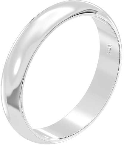 Aeon 925 Sterling Silver Court Wedding Ring – 3mm & 5mm | Comfort Fit for Men & Women | Sizes J-Z | Premium Quality for Life's Special Moments