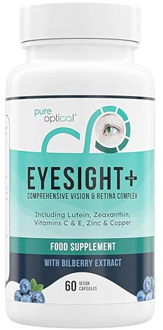Eyesight Plus AREDS2 Eye Supplement - Eye Health Capsules with Lutein, Zeaxanthin & Bilberry (60-Day Supply)