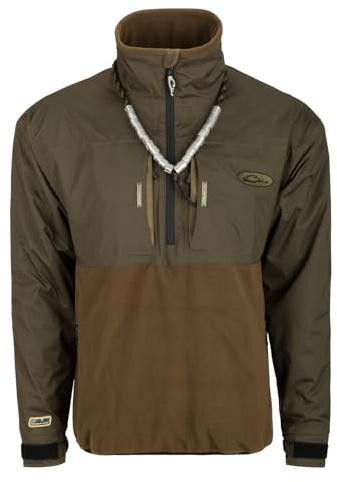 Drake Waterfowl Guardian Flex Fleece Eqwader 1/4 Zip Green Timber Xlarge