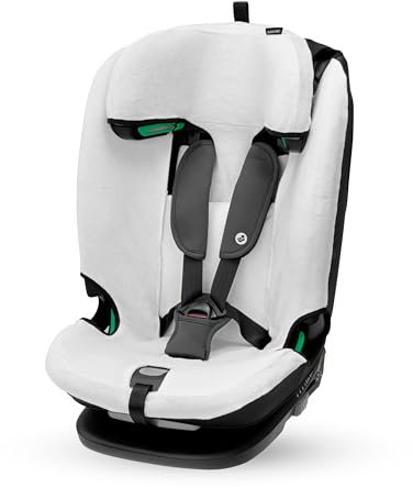 Maxi-Cosi Organic Cotton Summer Cover for Titan Plus i-Size, Child Car Seat Cover, Breathable and Moisture-Absorbing Material, Machine Washable, Sustainable Cotton, Natural White