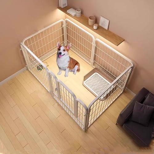 beaka Welpenauslauf - Flexibel Und Faltbar Welpenlaufstall - Laufstall Hund Automatische Verriegelung, Welpengitter Für Drinnen Und Draußen，Leicht Zu Montieren (Size : 120 * 60 * 60cm)