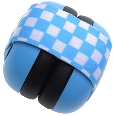 COACOM 1 protection de l'onglet pour bébé - Arceau doux et réglable - Isolation acoustique - Convient pour les bébés de 0-18 mois (bleu), 7*7*8cm